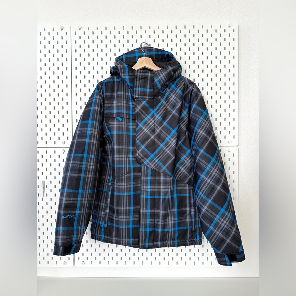 Men's Plaid Ski/ Snowboard Jacket Size S